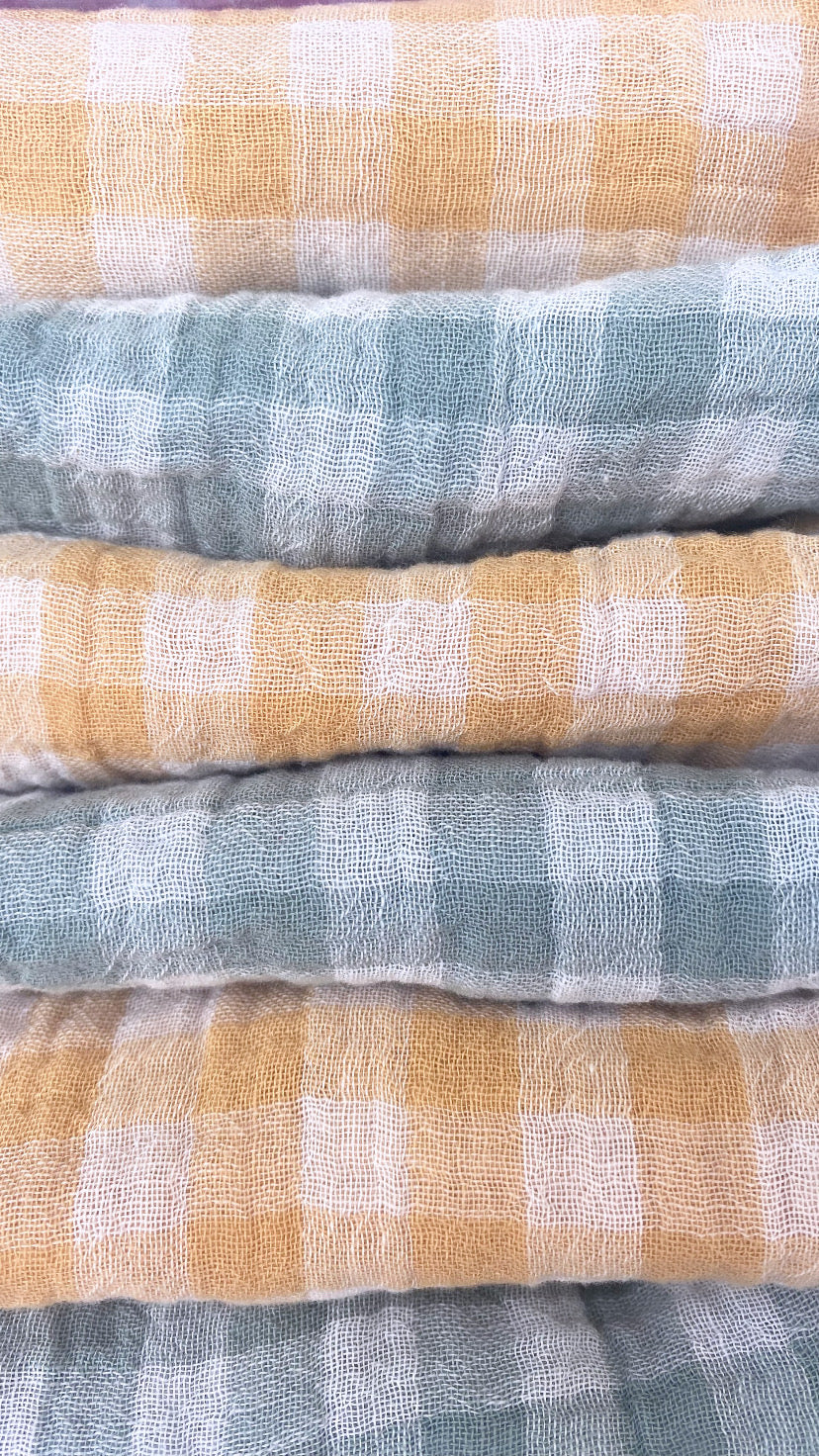 Coffret de 6 serviettes cocktail en tissu modèle Petite Tendre fabriquées en France