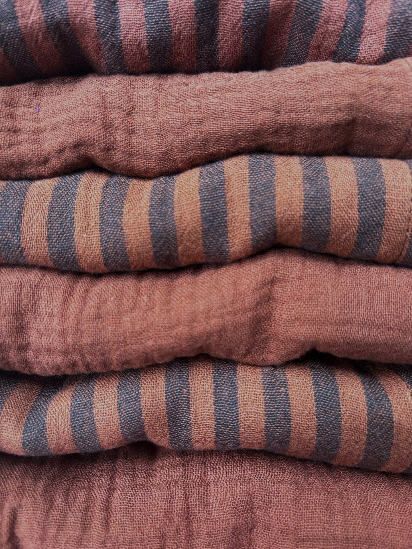 Coffret de 6 serviettes Cocktail - Toffee Choco - Gaze de coton - 23x23cm