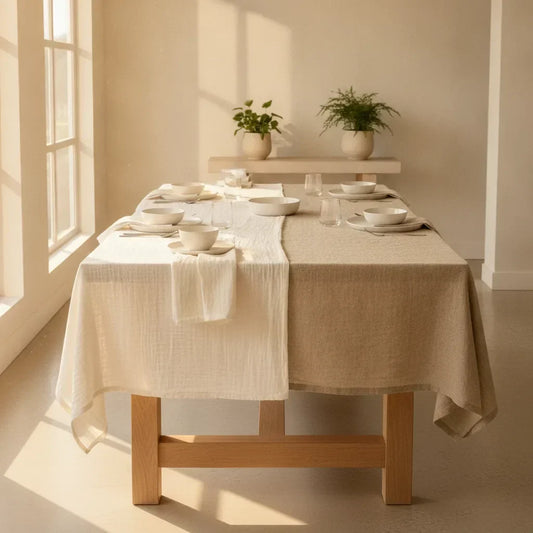 Gaze de coton ou lin linge de table, comparatif 2026