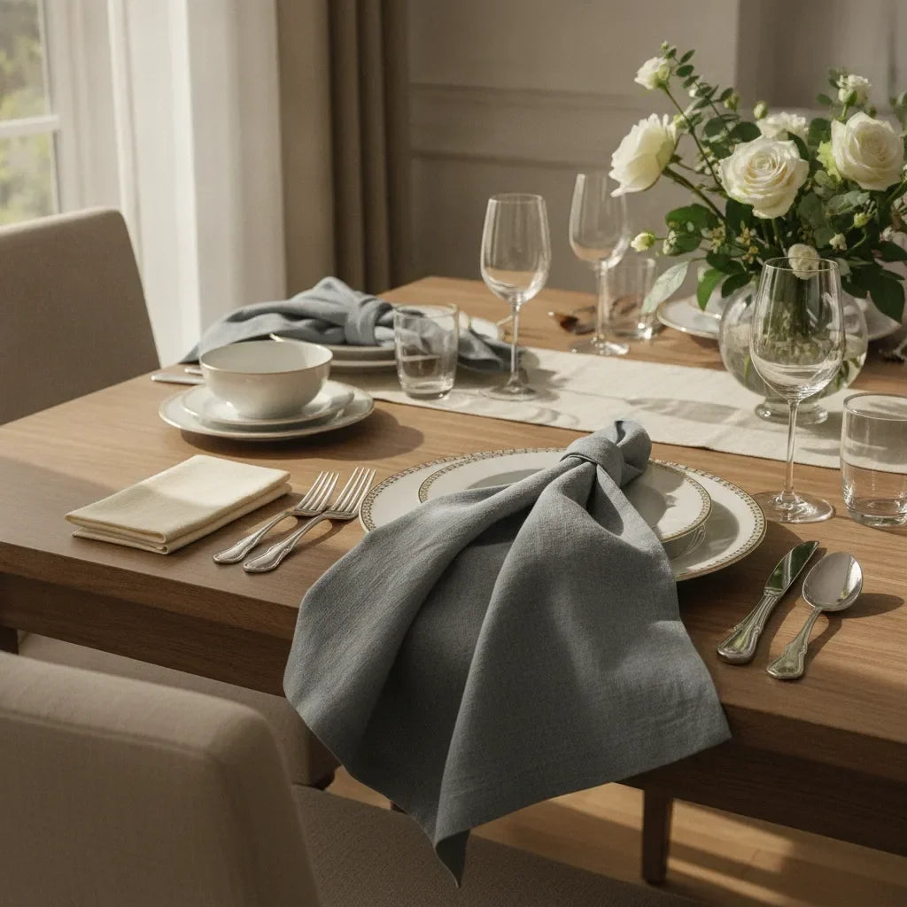 Serviette de table 40x40 ou 50x50, quelle taille choisir