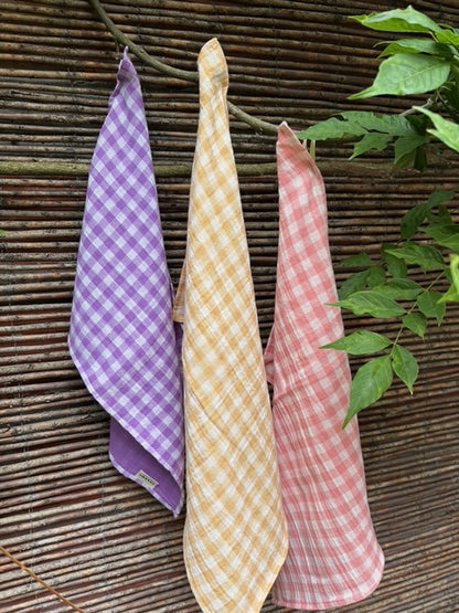3 essuie-mains vichy blé, barbapapa, et glycine