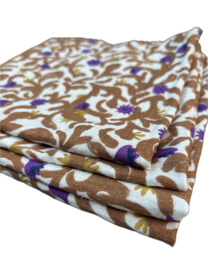 Coffret de 4 serviettes de table Nahili en gaze de coton fabriquées en France