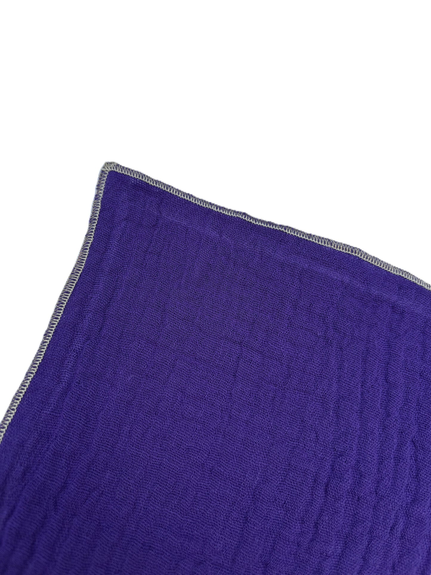2 Serviettes de Table en Double Gaze de Coton – Violet – 40x40 cm